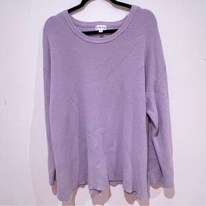 Purple Crew Neck Sweater